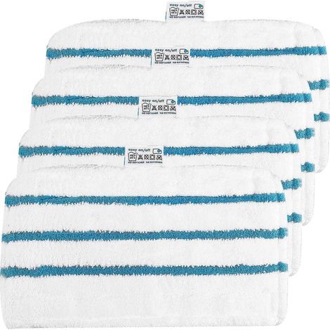 4 Lingettes Reutilisables Microfibre pour Black+Decker Alternative FSMP20 Balai Vapeur Steam Mop FSM1600 FSMH1621 FSM1630 FSM1616 FSMH13E5 FSM1321 FSM1605 (1/5)