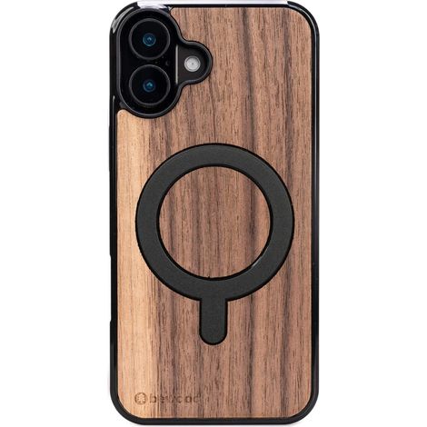 Custodia in legno Bewood per iPhone 16 Plus NOCE AMERICANO con MagSafe (1/2)