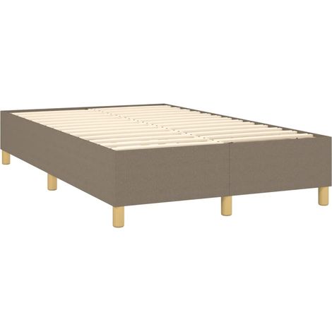 Rete a doghe su gambe giroletto 120x200 cm tessuto tortora TDL0206938