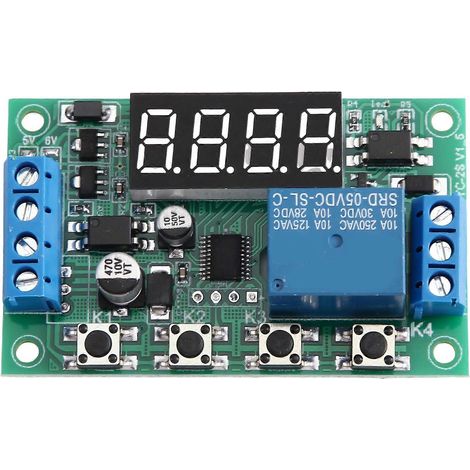 DC 5V 12V 24V Delay Time relais commande interrupteur module Timing Cycle puissance-Off Signal Triggers Embedded Direct AC (1/5)