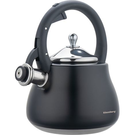 Stahlkessel mit Pfeife, 2,8 l, Klausberg KB-7918 (1/5)