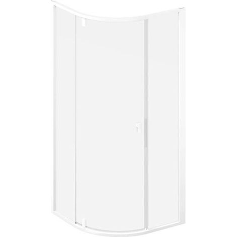 Ravak Nexty - Cabina doccia a quarto di giro 100x100 cm, bianco opaco/vetro chiaro 3O6AAE01Z1