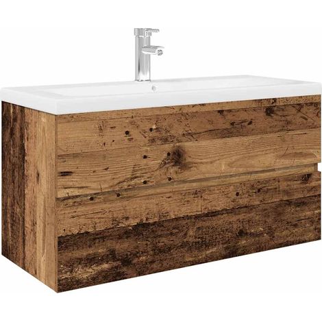 Maison Exclusive - Waschbeckenunterschrank mit Einbaubecken und W