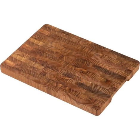 Planche à découper en bois durable pour viande, fromage et légumes, plateau de cuisine robuste (1/5)
