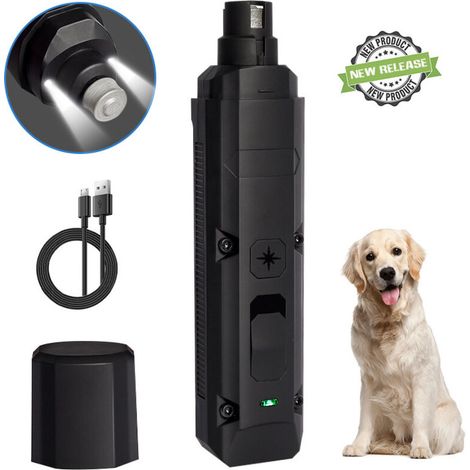 Ponceuse à Griffes pour Chiens à 2 Vitesses, Super silencieuse, Rechargeable, électrique pour Chiens de Grande, Moyenne et Petite Taille (1/5)