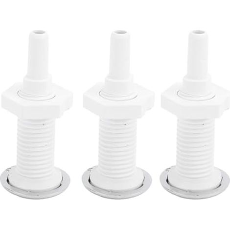 3PCS Spa Buse à Jet D'Air Baignoire Buse à Air PVC 30mm Droite Buse à Jet à Bulles de Remplacement pour Bains à Remous Piscines avec une Installation Facile en PVC Résistant à (1/5)