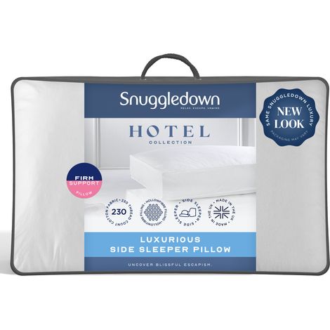 Snuggledown Hotel Side Sleeper Pillow, Firm, 1 Pack