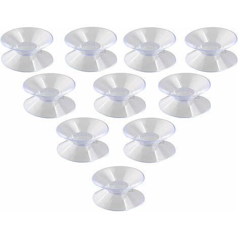 Lot de 10 ventouses double face 30 mm (1/4)