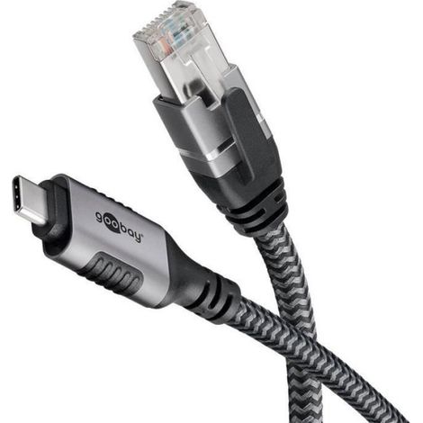 Câble réseau - - USB-C vers RJ45 - 3 m - CAT 6 FTP (1/2)