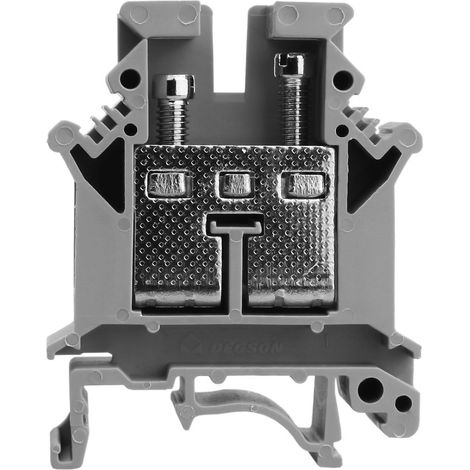 Grauer Schraub-Schienenverbinder 16MM2 1P für DIN TH35-Schiene (1/4)