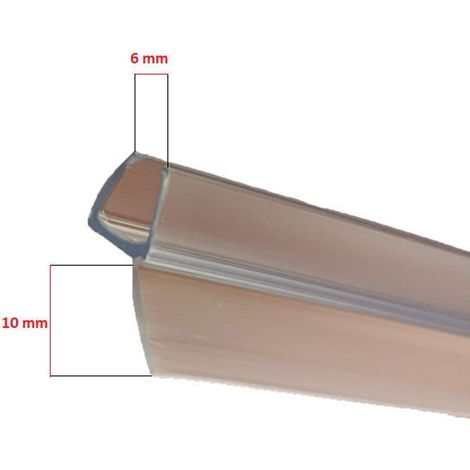 Ricambio guarnizione verticale con aletta obliqua per cristallo 6 mm box doccia 2B MZT990/1