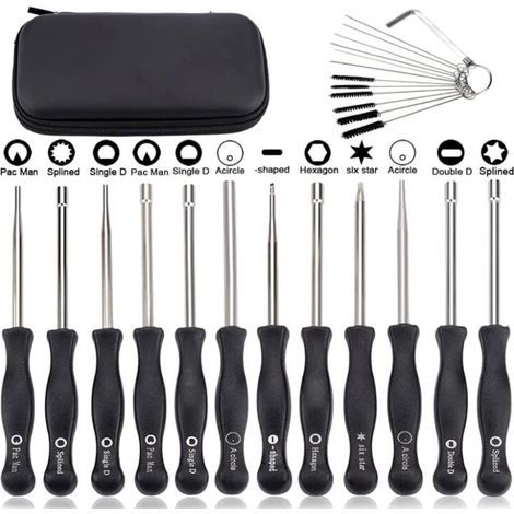 12-teiliges Vergaser-Einstellwerkzeug-Set, Kettensägen-Einstellschraubendreher, 2-Takt-Kettensäge, Vergaser-Einstellschraubendreher für Poulan Husq STHIL Echo Freischneider (1/4)