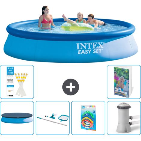 Easy Set Pool Rund - 396x84 cm - 7-teilig S125