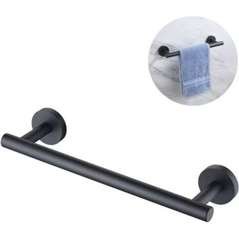 Porte-serviette à main porte-serviette de salle de bain cuisine plat cintre en tissu forage 304 acier inoxydable RUSTPROOF support mural brossé