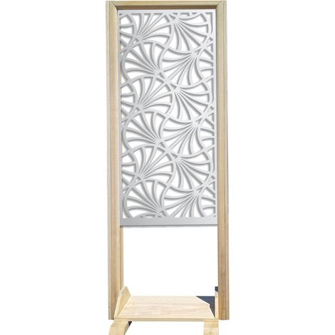 CAMPANE - Separè - Paravento modulabile - 70x190cm - in Legno e PVC - Colore: bianco (1/4)