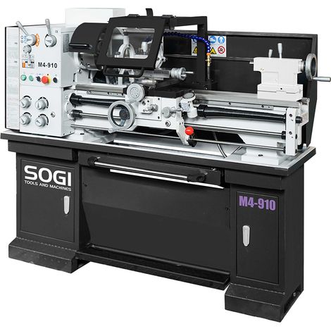 Tornio parallelo SOGI M4-910 300 x 910 mm per metalli - scatola Semi-Norton - avanzamenti automatici (1/5)