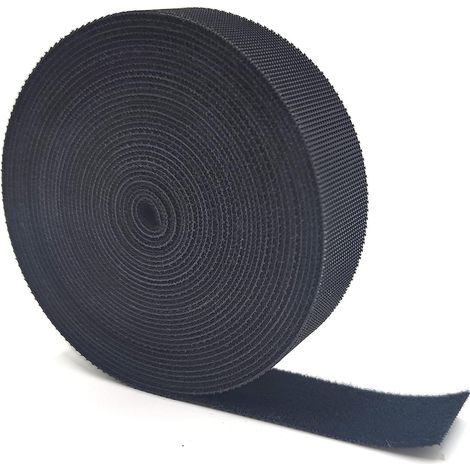 m x 20 mm Kabelbinder, Klett-Kabelklemme, wiederverwendbarer Kabelmanagement-Gurt, leicht zuschneidbar zum Organisieren und Bündeln aller Kabel, 20 mm breites, nicht klebendes Klettband