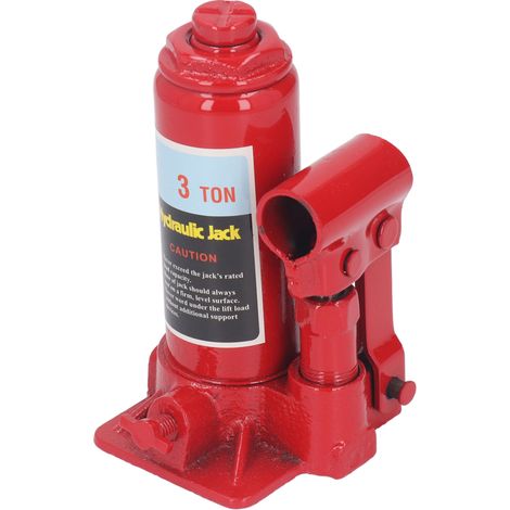 Cric hydraulique vertical soudé de 3 tonnes avec poignée de pompe pour voiture et camion (1/5)