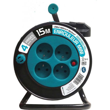 Enrollador de 15 metros 3g 1mm Azul - Zenitech