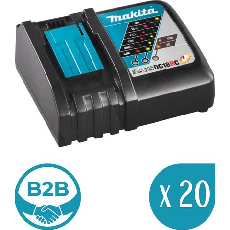 [B2B] Pack mit 20 Ladegeräte MAKITA DC18RC (1/2)