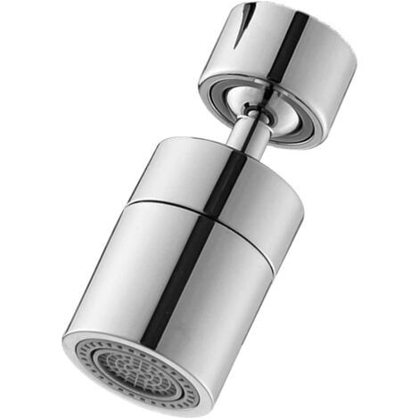 360 Degrés Aérateur de Robinet, Filtre économiseur d'eau Pivotant Tête de Robinet de Cuisine 2 Modes Réglable Douche Tête Filtre Pulvérisateur Cuisine Économiseur d'eau Double Fonction Rotation (1/4)