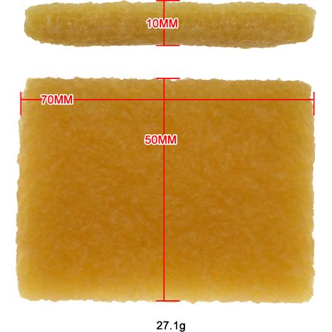 Bâton effaceur de nettoyage 10 x 50 x 75 mm Nettoyeur de bandes abrasives pour nettoyer les bandes abrasives Disques abrasifs