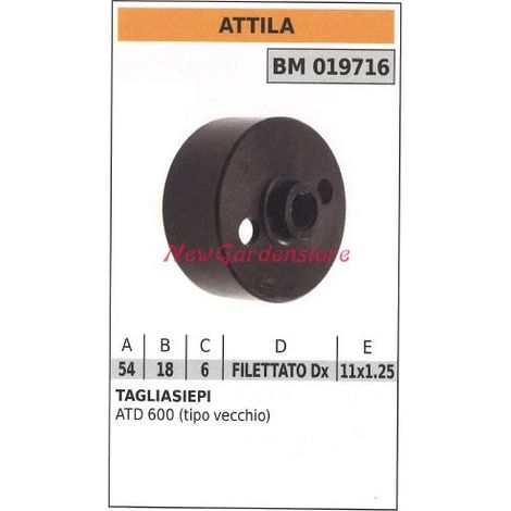 Campana frizione ATTILA tagliasiepe ATD 600 tipo vecchio 019716