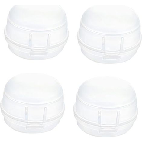 Set di 4 coprifornelli a gas, coprimaterassi di sicurezza, coprimanopole, riutilizzabili, facili da pulire, antiaderenti. (1/5)