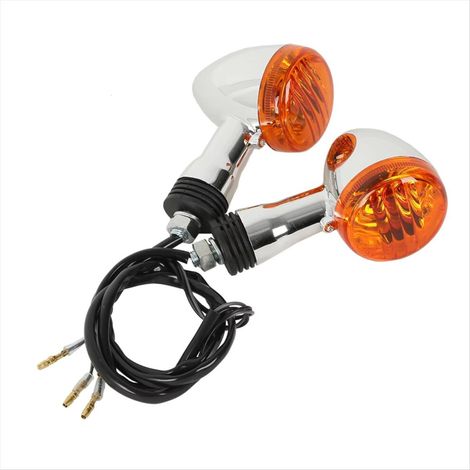 Adatto per indicatori di direzione universali per motociclette, colore ambra, 10 mm (1/3)