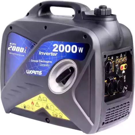 Groupe électrogène essence 2000 W – Régulation inverter – Monophasé 230 V – Autonomie 5h – 2 prises 10/16 A – 1 prise USB (1/2)