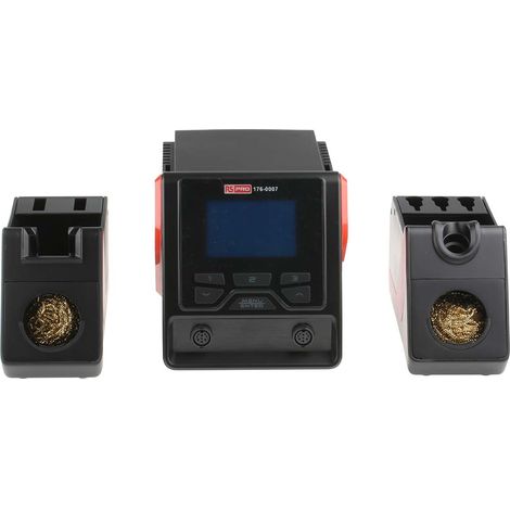 Station de soudage numérique à double canal RS PRO, 230V, 2 sorties, prise Schuko + UK ( Prix pour 1 ) (1/5)
