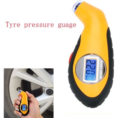 (Capteurs de véhicule - Manomètre de pression des pneus) Capteurs de véhicule - Moniteur de pression des pneus - Avertissement de température solaire - Économies de carburant avec 4 capteurs externes (1/5)