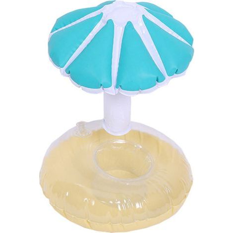 Schwimmender Becherhalter für den Pool, aufblasbarer blauer Badegetränkehalter, Outdoor-Wohnaccessoire. (1/5)