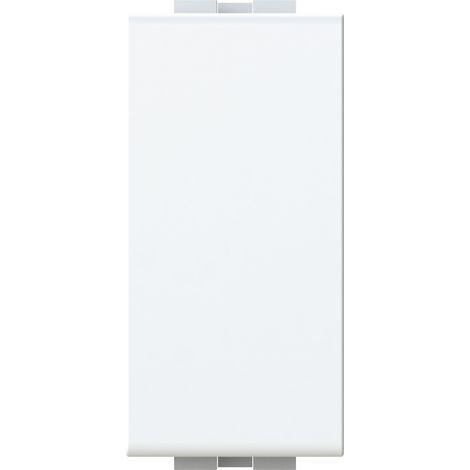 Modulo falso polo con spelacavo, serie B, bianco, compatibile con serie BTicino Living Light - 4Box Titappo 4B.N.TT