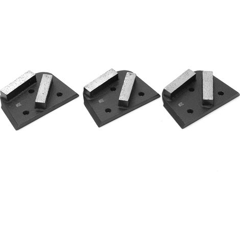 Lot de 3 blocs de meulage diamantés à bords arrondis et à dents longues, accessoire pour meuleuse (1/5)