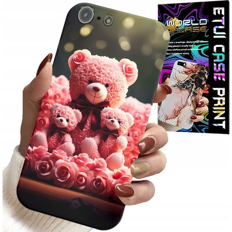 Funda para iPhone 5 / 5S / 5C - regalo de la familia de ositos de rosa + lámina (1/5)
