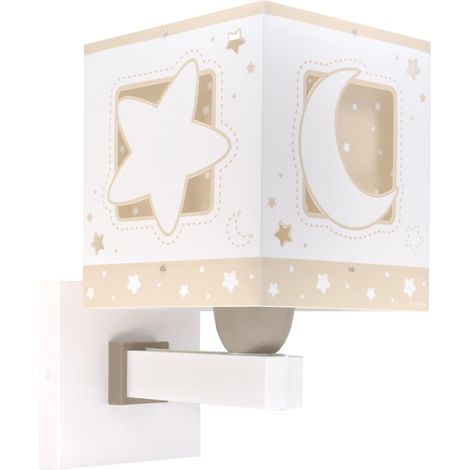 Applique murale enfant Moonlight lune et étoiles Beige, 63239B, E27 (1/5)
