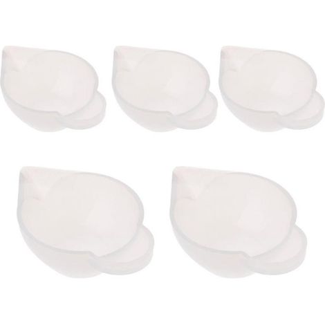 Lot de 5 moules en silicone pour colle et fondant, à réaliser soi-même en forme de goutte de cristal. (1/5)