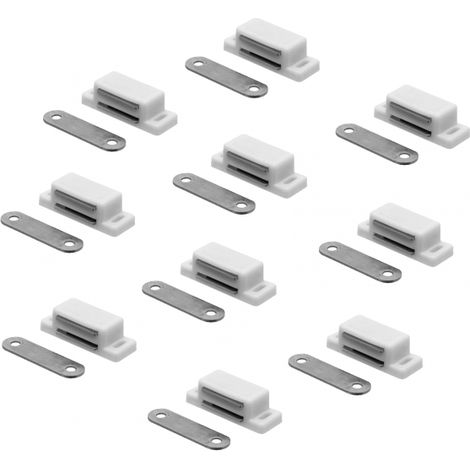 Set 10x Chiusure Magnetiche Serratura Magnetica per Porte Armadi Cassetti (1/3)