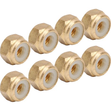 50 pièces Écrous Autobloquants en Cuivre Pur Antidérapants, Fixation Durable pour Quincaillerie (Filetage M3) (1/5)