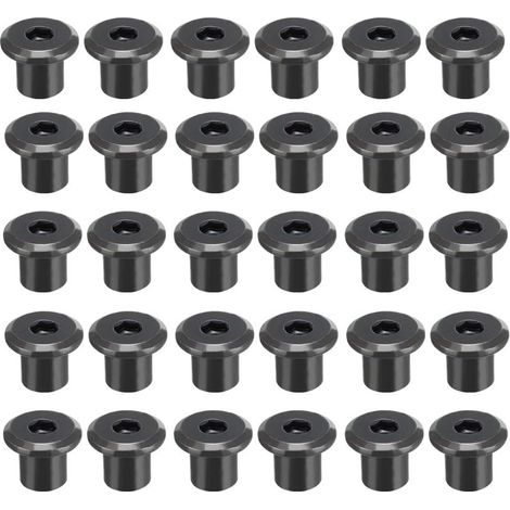 M8 x 10 mm Hexagonal Rivet Socket Head Insert Nut Screw Closure Coated Power 30pcs (1/5)