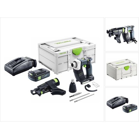 Festool DURADRIVE DWC 18-4500 Basic Visseuse de chantier sans fil 18 V 14 Nm Brushless + 1x batterie 3,0 Ah + chargeur + Systainer