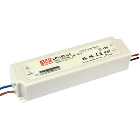 Mean Well SCHALTNETZTEIL - 1 AUSGANG - 60 W - 24 V