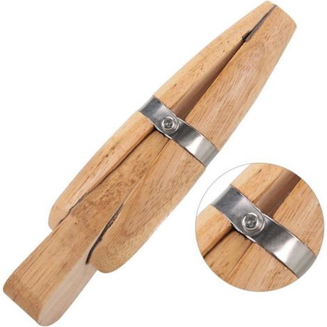 Pince À Anneaux - En Bois Naturel - Pour Montage Et Réglage De Bagues - Idéal Atelier Bijoutier - 1 Pièce (1/4)