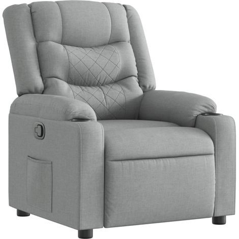 Maison Exclusive - Relaxsessel Hellgrau Stoff