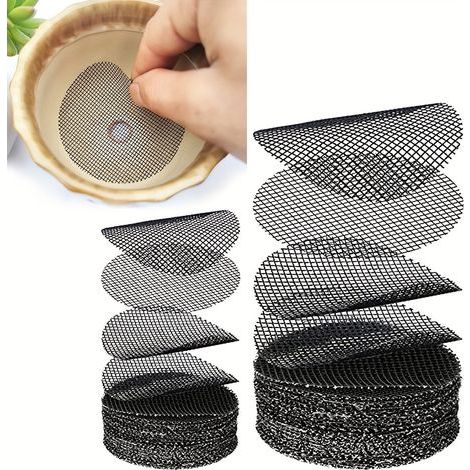 Auslaufsichere Netzverbinder für Bonsai-Blumen, runder Durchmesser, 100 Stück, 5 cm (1/5)