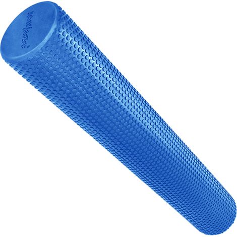 Grande rullo in EVA per massaggio schiena e corpo con protuberanze, 90 cm - blu (1/5)