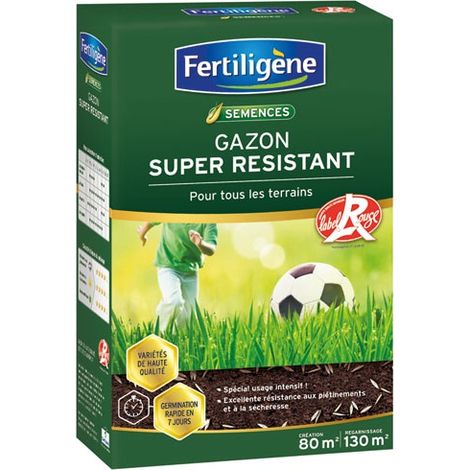 FERTILIGENE Gazon Super Resistant Tous Terrains - 2 kg (1/4)