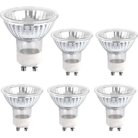 Ampoule Halogene GU10 35W 230V, 380lm Blanc Chaud 2700K, Dimmable Ampoule Spot Halogene, pour Lumière d'armoire, Lumières d'exposition, pack de 6 (1/4)