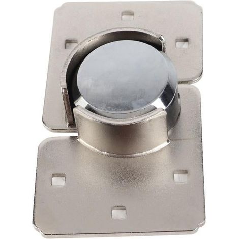 Cadenas de sécurité robuste pour porte de garage/abri de jardin (1/2 x 1/2 po), verrou en acier de 73 mm (1/5)